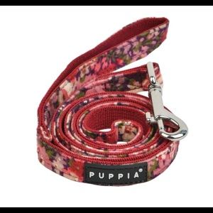 Puppia Medium Gianni Leash - wine color